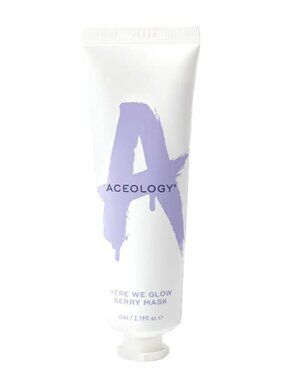 NWT Aceology Here We Glow Berry Face Mask Full Size 65ml